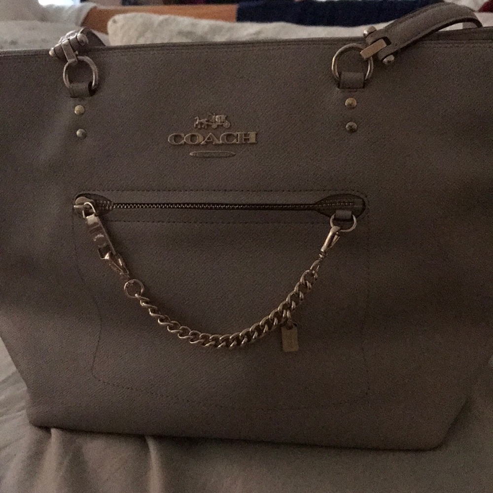 Coach tote beige